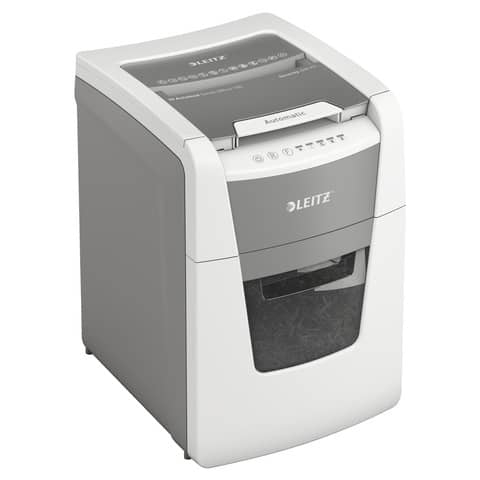 Distruggidocumenti automatico Leitz IQ P4 Small Office AutoFeed 100 ff - 34 L - bianco - 80110000